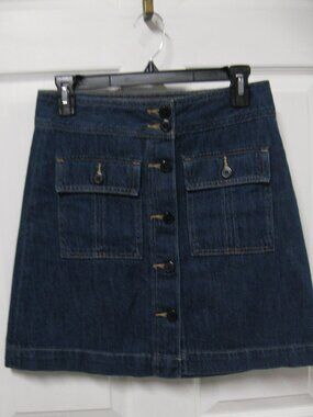 GAP Denim Button Front Skirt Size 25